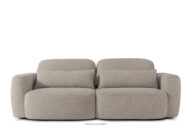 Sofa 3 japandi w tkaninie boucle szary
