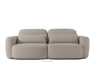 ELOSA, https://konsimo.pl/kolekcja/elosa/ Sofa 3 japandi w tkaninie boucle szary szary - zdjęcie