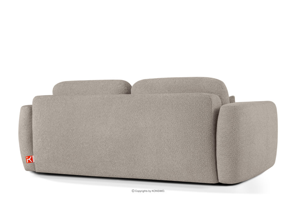 ELOSA Sofa 3 japandi w tkaninie boucle szary szary - zdjęcie 5