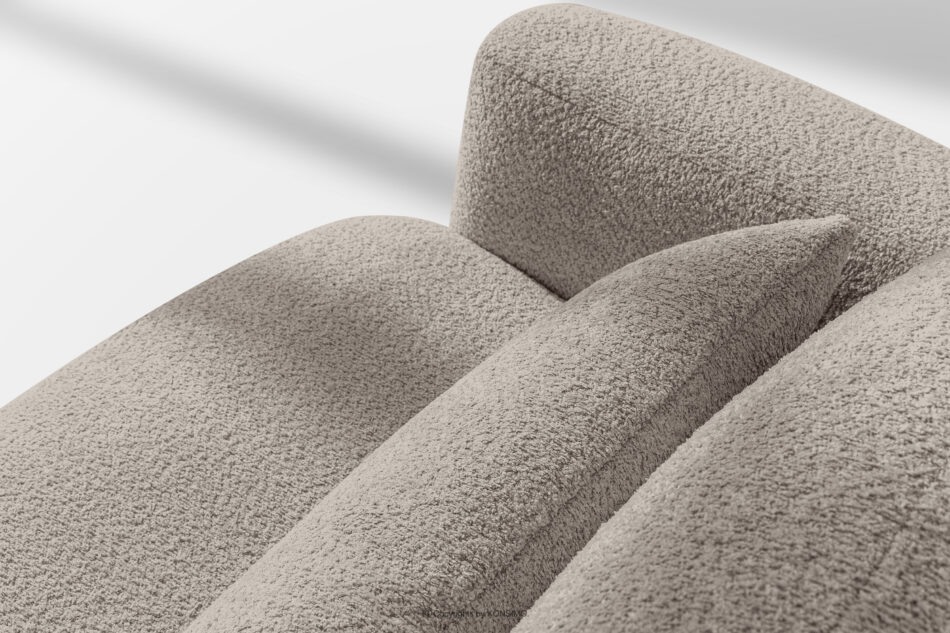 ELOSA Sofa 3 japandi w tkaninie boucle szary szary - zdjęcie 11