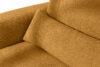 ELOSA Sofa trzyosobowa w stylu japońskim w tkaninie boucle miodowy miodowy - zdjęcie 9
