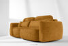 ELOSA Sofa trzyosobowa w stylu japońskim w tkaninie boucle miodowy miodowy - zdjęcie 20