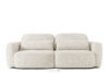 Sofa 3 japandi w tkaninie boucle biały