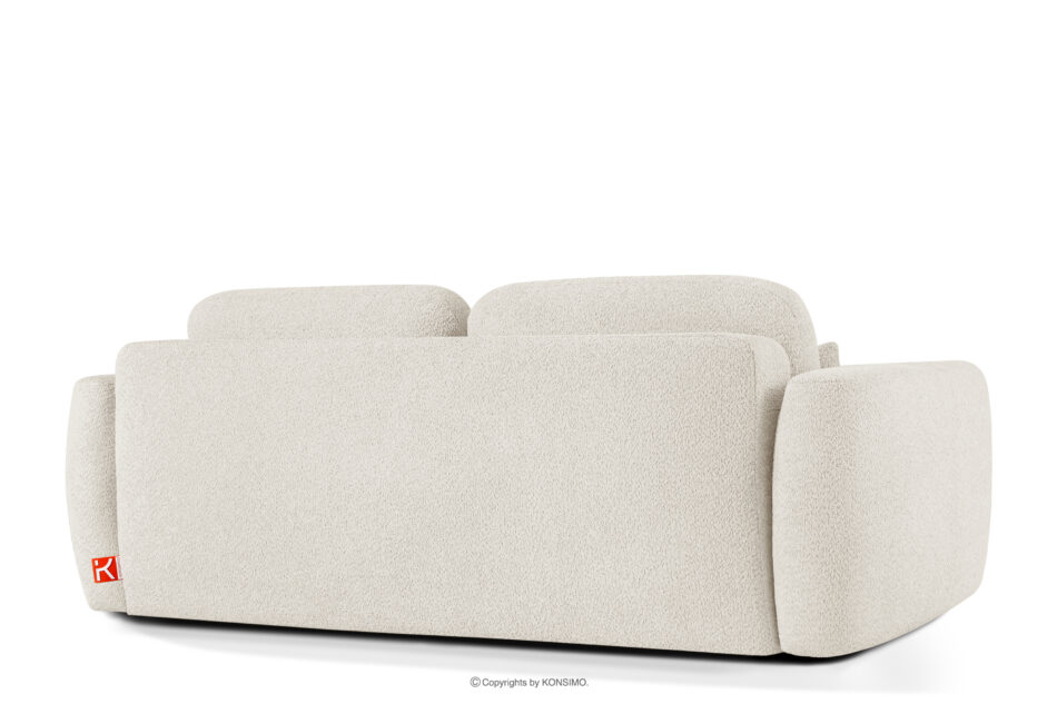 ELOSA Sofa 3 japandi w tkaninie boucle biały biały - zdjęcie 5