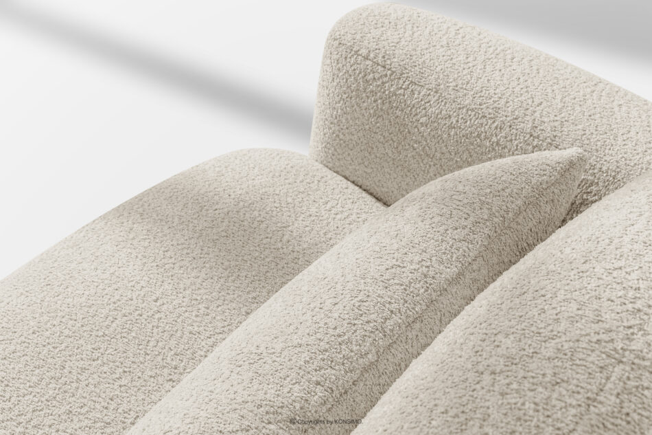 ELOSA Sofa 3 japandi w tkaninie boucle biały biały - zdjęcie 11