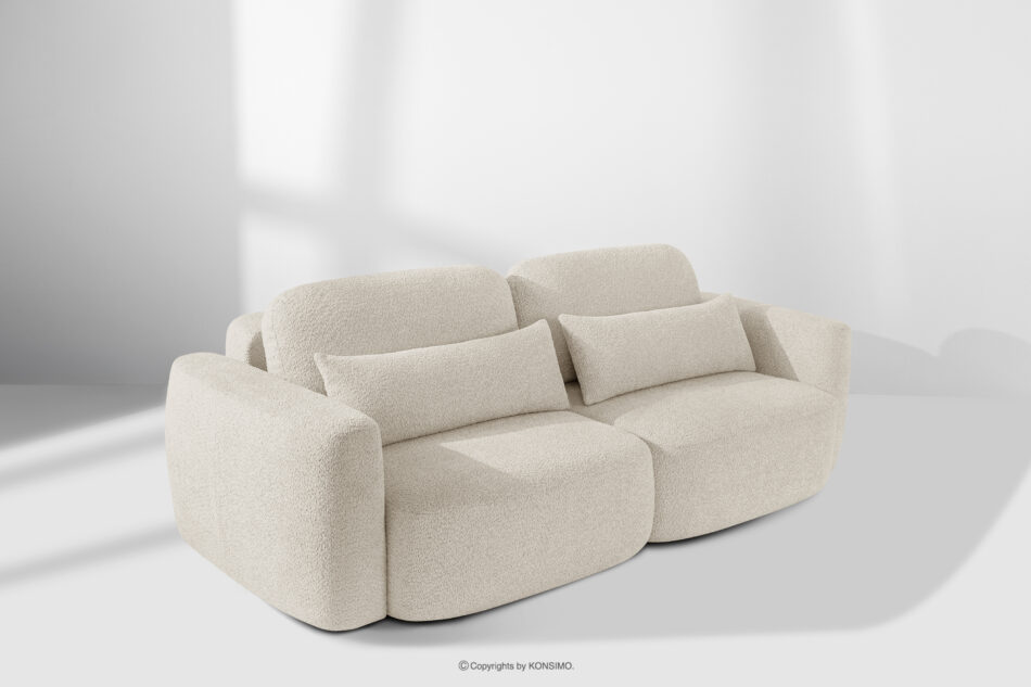 ELOSA Sofa 3 japandi w tkaninie boucle biały biały - zdjęcie 20