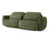 ELOSA Sofa trzyosobowa w stylu japońskim w tkaninie boucle oliwkowy oliwkowy - zdjęcie 3