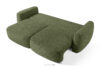 ELOSA Sofa trzyosobowa w stylu japońskim w tkaninie boucle oliwkowy oliwkowy - zdjęcie 5