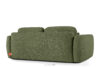 ELOSA Sofa trzyosobowa w stylu japońskim w tkaninie boucle oliwkowy oliwkowy - zdjęcie 6