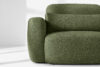 ELOSA Sofa trzyosobowa w stylu japońskim w tkaninie boucle oliwkowy oliwkowy - zdjęcie 7