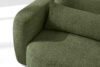 ELOSA Sofa trzyosobowa w stylu japońskim w tkaninie boucle oliwkowy oliwkowy - zdjęcie 8