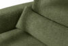 ELOSA Sofa trzyosobowa w stylu japońskim w tkaninie boucle oliwkowy oliwkowy - zdjęcie 9