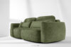 ELOSA Sofa trzyosobowa w stylu japońskim w tkaninie boucle oliwkowy oliwkowy - zdjęcie 20
