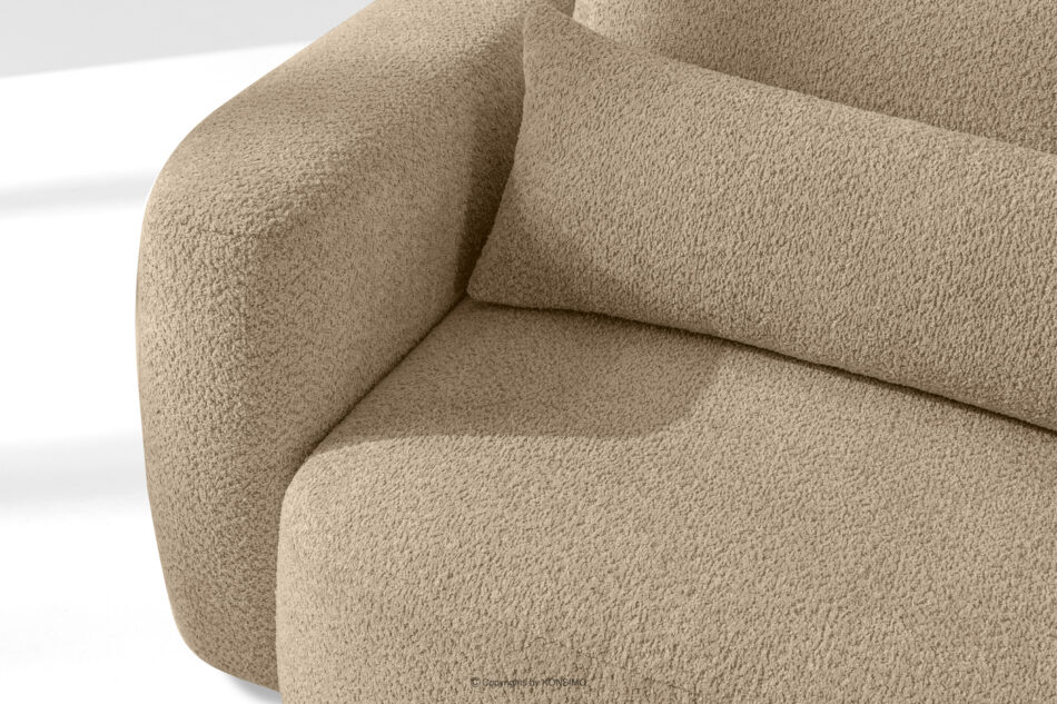 ELOSA Sofa 3 japandi w tkaninie boucle beżowy beżowy - zdjęcie 7