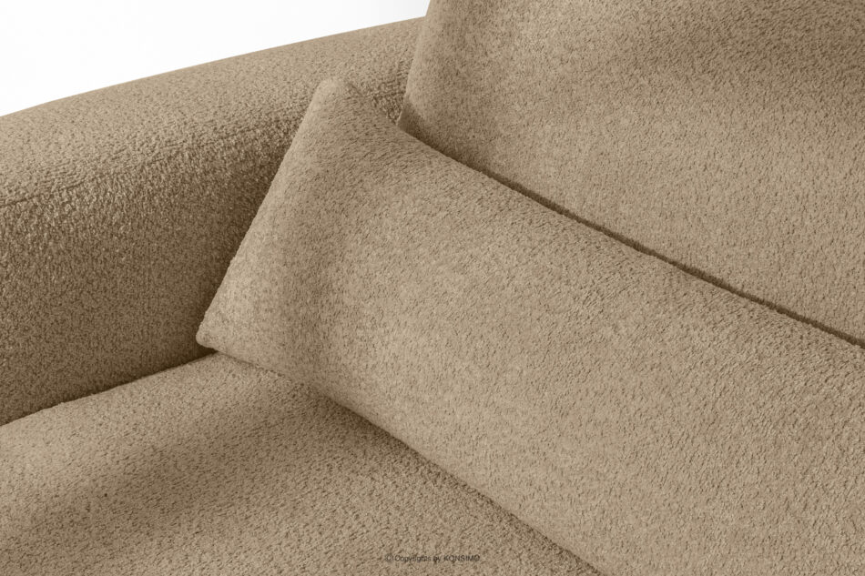 ELOSA Sofa 3 japandi w tkaninie boucle beżowy beżowy - zdjęcie 8