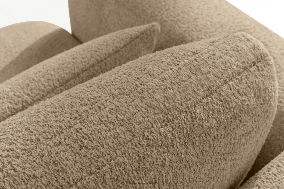 ELOSA Sofa 3 japandi w tkaninie boucle beżowy beżowy - zdjęcie 9