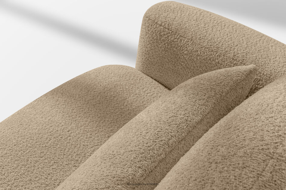 ELOSA Sofa 3 japandi w tkaninie boucle beżowy beżowy - zdjęcie 11