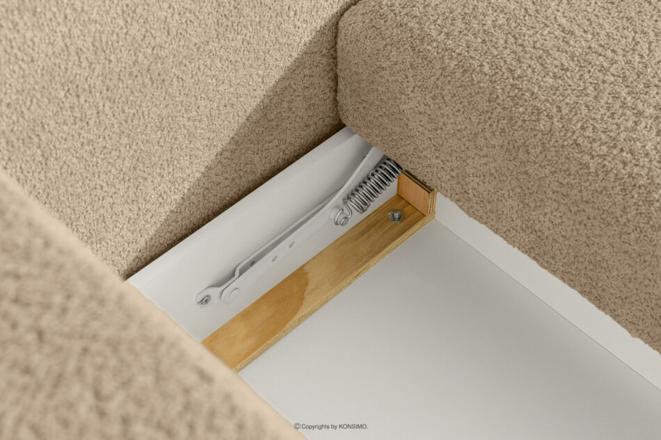 ELOSA Sofa 3 japandi w tkaninie boucle beżowy beżowy - zdjęcie 13