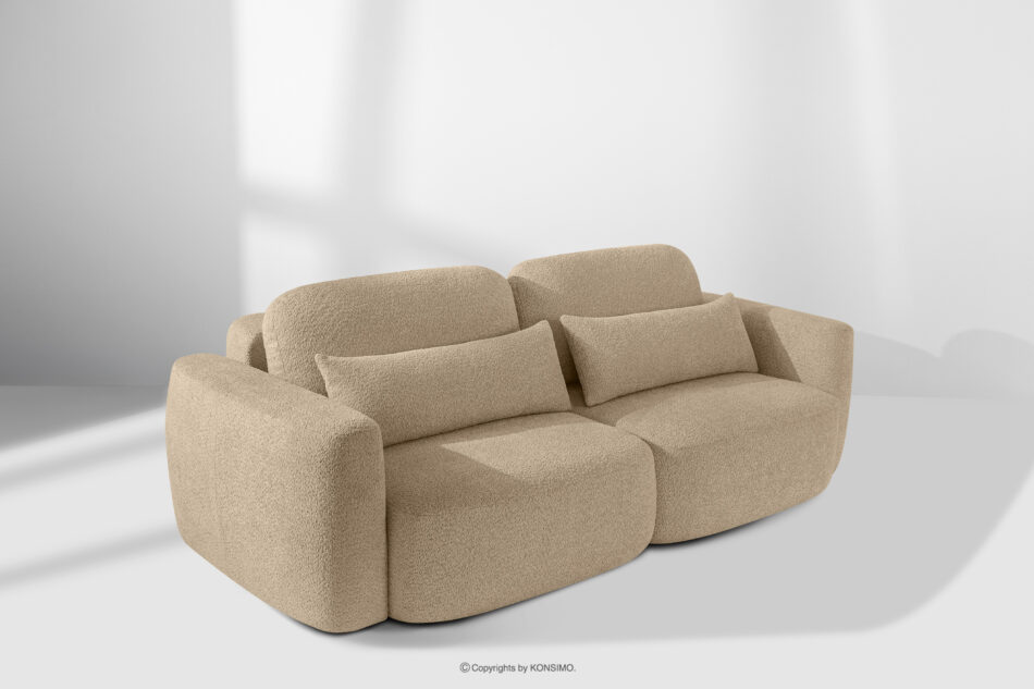 ELOSA Sofa 3 japandi w tkaninie boucle beżowy beżowy - zdjęcie 20