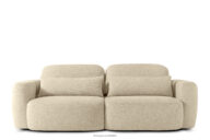 Sofa 3 japandi w tkaninie boucle jasny beżowy