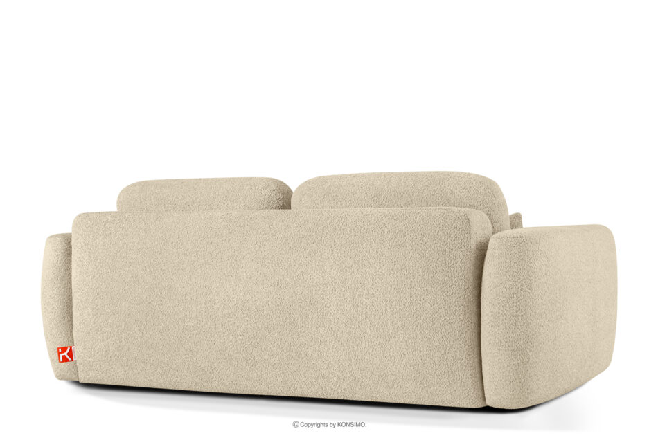 ELOSA Sofa 3 japandi w tkaninie boucle jasny beżowy jasny beżowy - zdjęcie 5