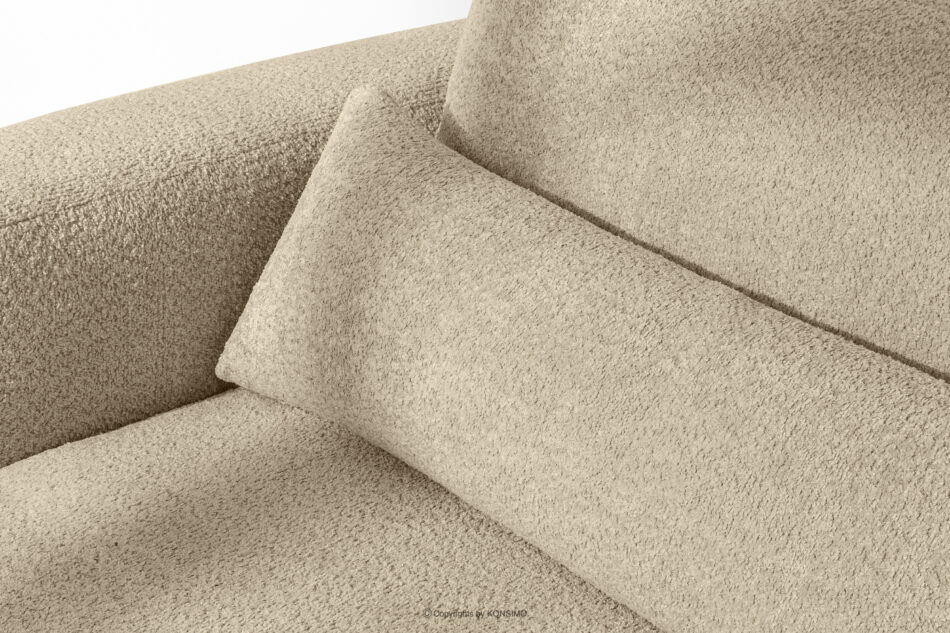 ELOSA Sofa 3 japandi w tkaninie boucle jasny beżowy jasny beżowy - zdjęcie 8