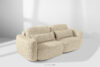 ELOSA Sofa 3 japandi w tkaninie boucle jasny beżowy jasny beżowy - zdjęcie 21