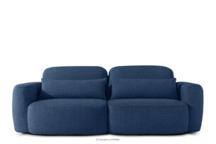 ELOSA, https://konsimo.pl/kolekcja/elosa/ Sofa trzyosobowa w stylu japońskim w tkaninie boucle granatowy granatowy - zdjęcie