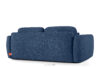 ELOSA Sofa trzyosobowa w stylu japońskim w tkaninie boucle granatowy granatowy - zdjęcie 6
