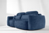 ELOSA Sofa trzyosobowa w stylu japońskim w tkaninie boucle granatowy granatowy - zdjęcie 20