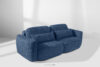 ELOSA Sofa trzyosobowa w stylu japońskim w tkaninie boucle granatowy granatowy - zdjęcie 21