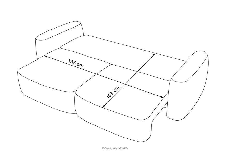 ELOSA Sofa 3 japandi w tkaninie boucle biały biały - zdjęcie 23