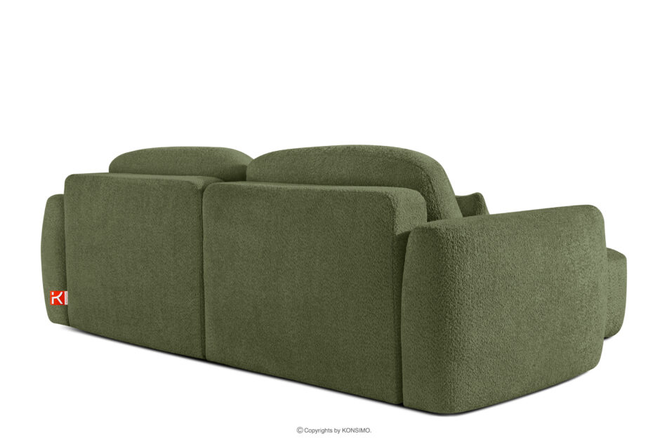 ELOSA Narożnik w stylu japońskim w tkaninie boucle prawy oliwkowy oliwkowy - zdjęcie 5