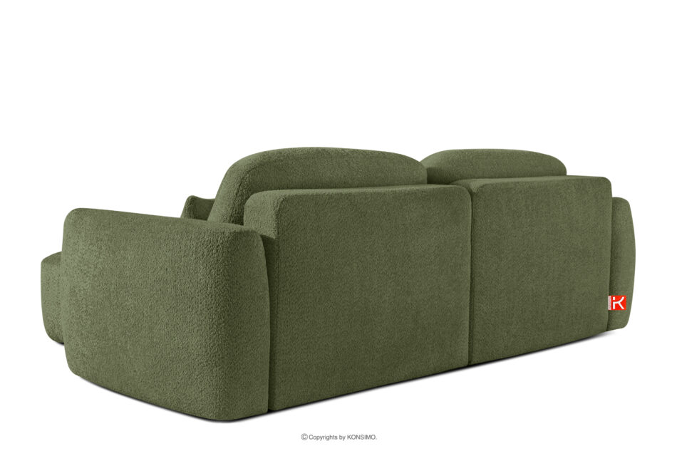 ELOSA Narożnik w stylu japońskim w tkaninie boucle lewy oliwkowy oliwkowy - zdjęcie 5