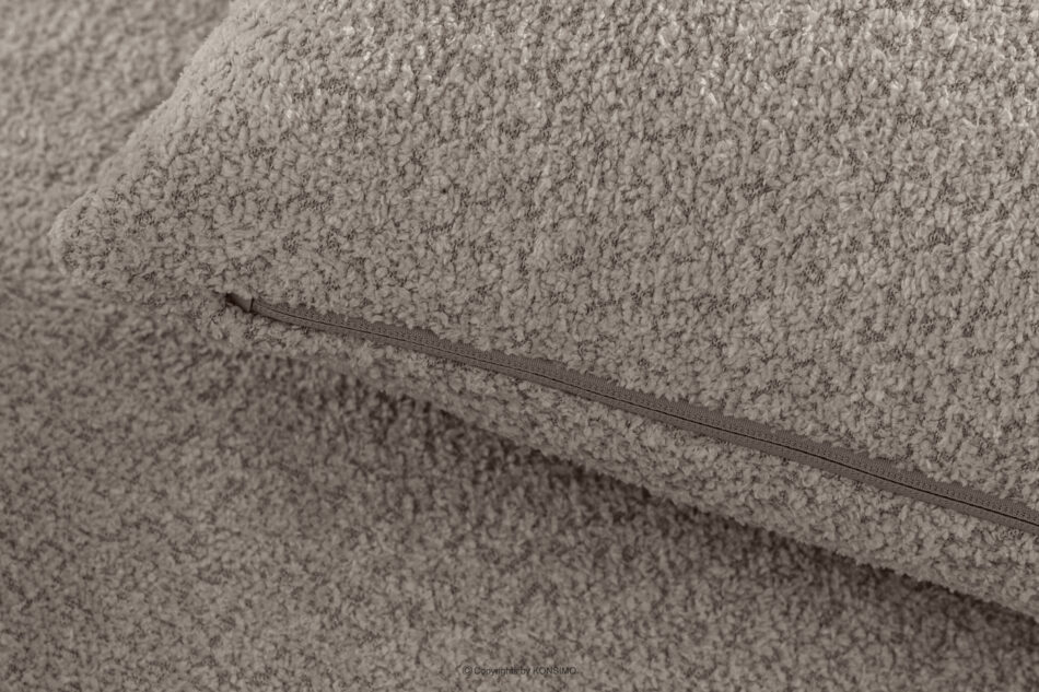 ELOSA Sofa i fotel japandi w tkaninie boucle szary szary - zdjęcie 11