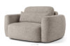 ELOSA Sofa i fotel japandi w tkaninie boucle szary szary - zdjęcie 18