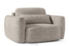 ELOSA Sofa i fotel japandi w tkaninie boucle szary szary - zdjęcie 19