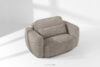 ELOSA Sofa i fotel japandi w tkaninie boucle szary szary - zdjęcie 25