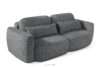 ELOSA Sofa i fotel w stylu japońskim w tkaninie boucle ciemny szary ciemny szary - zdjęcie 5