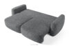 ELOSA Sofa i fotel w stylu japońskim w tkaninie boucle ciemny szary ciemny szary - zdjęcie 6