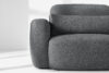 ELOSA Sofa i fotel w stylu japońskim w tkaninie boucle ciemny szary ciemny szary - zdjęcie 8