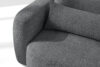 ELOSA Sofa i fotel w stylu japońskim w tkaninie boucle ciemny szary ciemny szary - zdjęcie 9