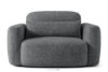 ELOSA Sofa i fotel w stylu japońskim w tkaninie boucle ciemny szary ciemny szary - zdjęcie 17