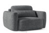 ELOSA Sofa i fotel w stylu japońskim w tkaninie boucle ciemny szary ciemny szary - zdjęcie 19