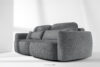 ELOSA Sofa i fotel w stylu japońskim w tkaninie boucle ciemny szary ciemny szary - zdjęcie 26