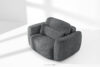 ELOSA Sofa i fotel w stylu japońskim w tkaninie boucle ciemny szary ciemny szary - zdjęcie 27