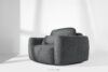 ELOSA Sofa i fotel w stylu japońskim w tkaninie boucle ciemny szary ciemny szary - zdjęcie 29