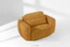 ELOSA Sofa i fotel w stylu japońskim w tkaninie boucle miodowy miodowy - zdjęcie 25