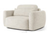 ELOSA Sofa i fotel japandi w tkaninie boucle biały biały - zdjęcie 18