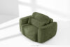 ELOSA Sofa i fotel w stylu japońskim w tkaninie boucle oliwkowy oliwkowy - zdjęcie 27
